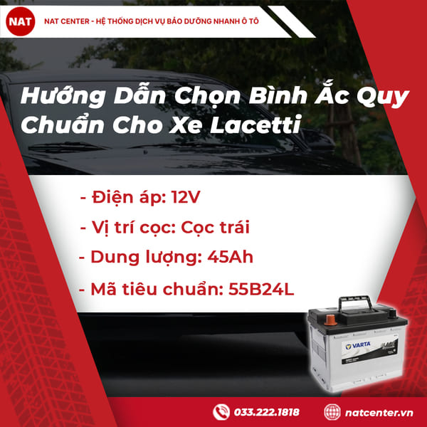 bình ắc quy xe lacetti