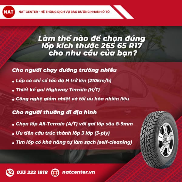 Lốp Xe 265 65r17