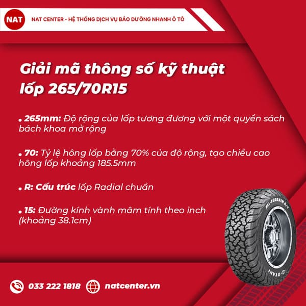 Lốp 265 70r15