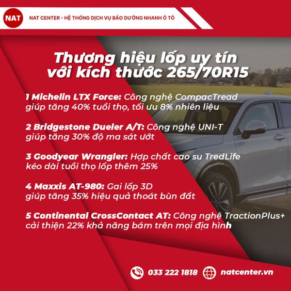 Lốp 265 70r15