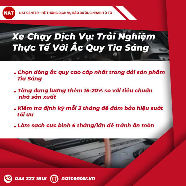 Xe chạy dịch vụ trải nghiệm thực tế với ác quy tia sáng