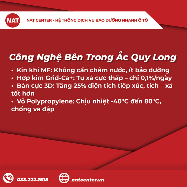 Công nghệ bên trong ắc quy long