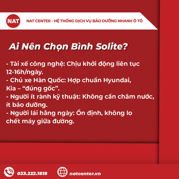 Ai nên chọn bình Solite?