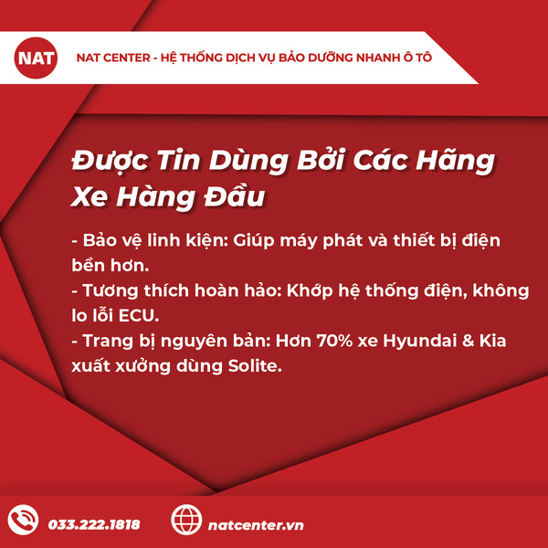 Được tin dùng bởi hãng xe hàng đầu