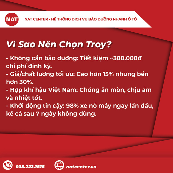 Vì sao nên chọn Troy?