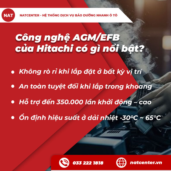 Công nghệ AGM/EFB của Hitachi có gì nổi bật?