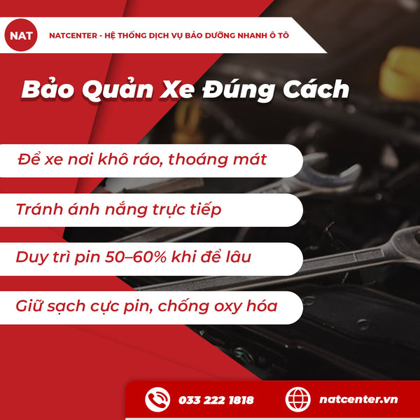 Bảo quản xe đúng cách