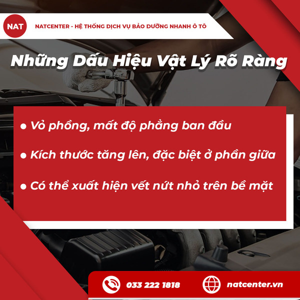 Những dấu hiệu vật lý rõ ràng