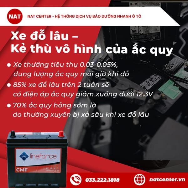 nguyên nhân ắc quy không tích điện
