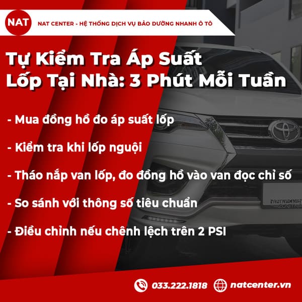 bánh xe hơi bơm mấy kg