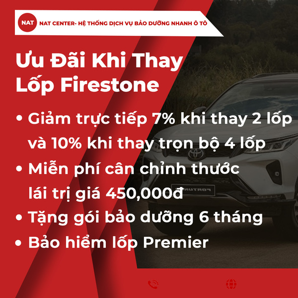 Ưu Đãi Khi Thay Lốp Firestone