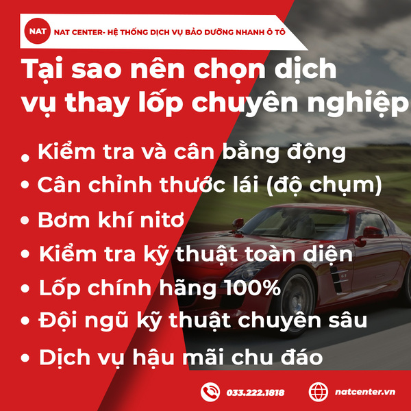 Tại sao nên chọn dịch vụ thay lốp chuyên nghiệp