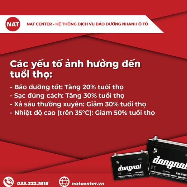 Các yếu tố ảnh hưởng đến tuổi thọ