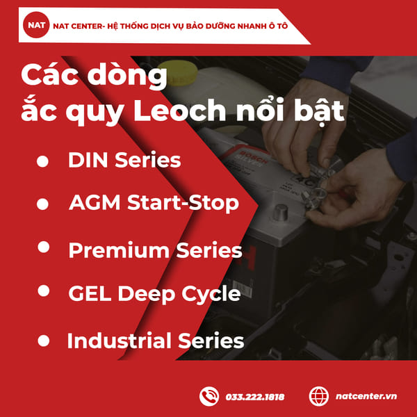 Các dòng ắc quy Leoch nổi bật
