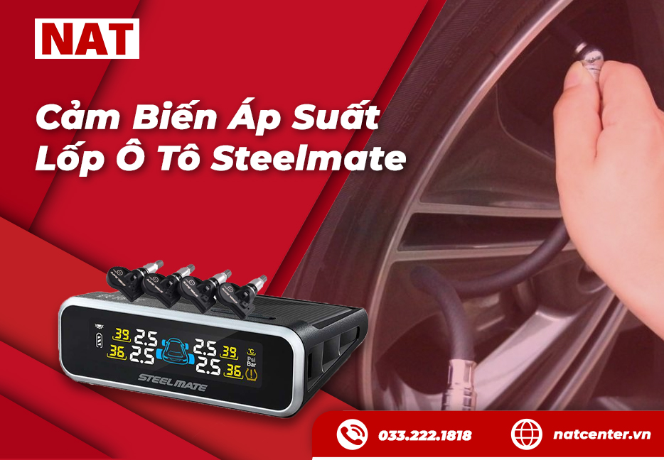 Cảm Biến Áp Suất Lốp Ô Tô Steelmate