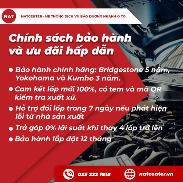 Chính sách bảo hành và ưu đãi hấp dẫn