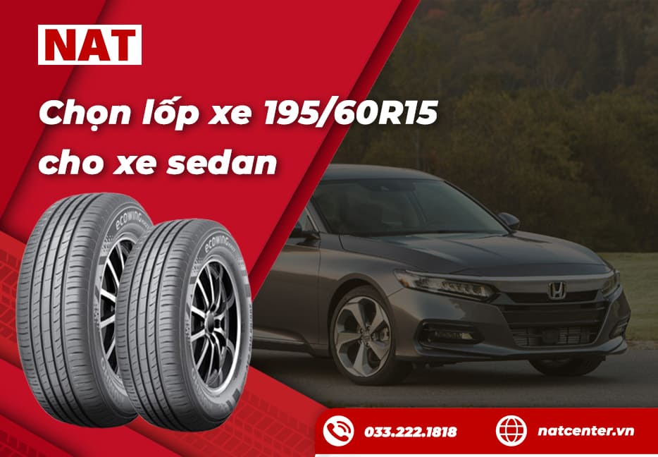 Lốp xe 195/65R15 lựa chọn cho xe sedan