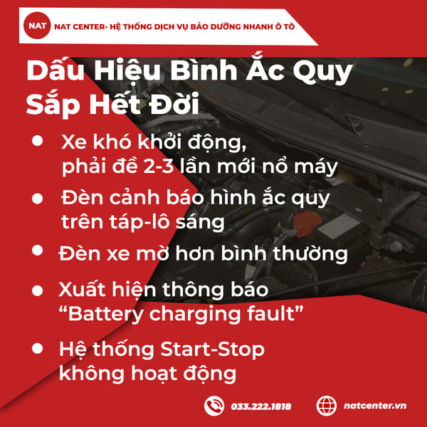Dấu Hiệu Bình Ắc Quy Sắp Hết Đời
