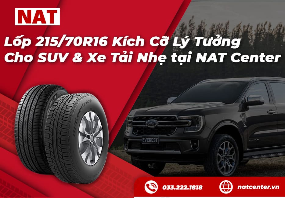 Khích cỡ lốp lý tưởng cho SUV & Xe tải nhẹ