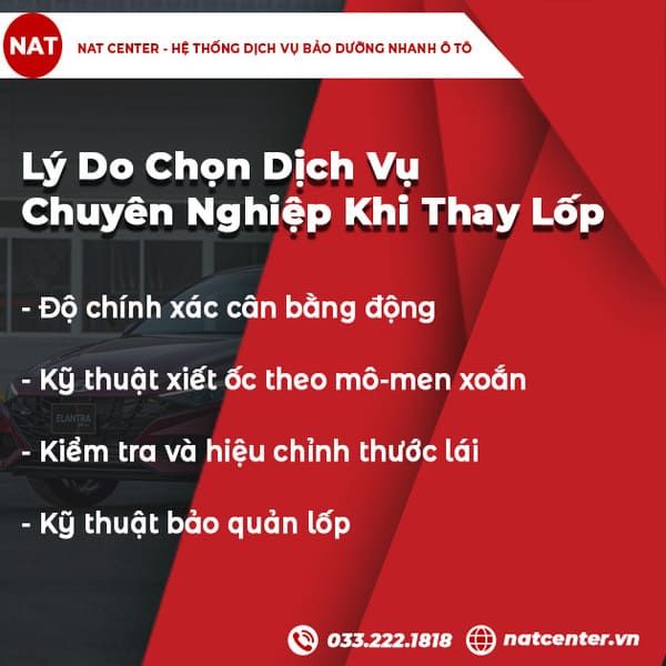 Lý Do Chọn Dịch Vụ Chuyên Nghiệp Khi Thay Lốp