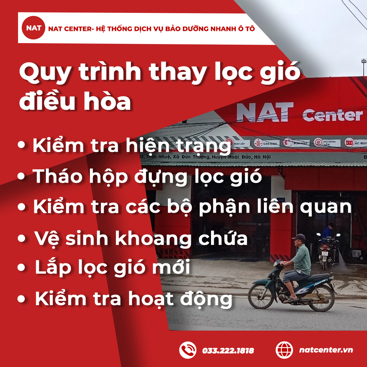 Quy trình thay lọc gió điều hòa 