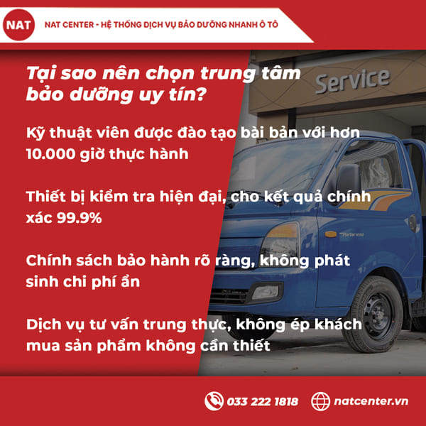 Tại sao nên chọn trung tâm bảo dưỡng uy tín?