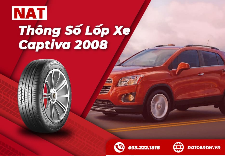 Các thông số của lốp xe Captiva 2008