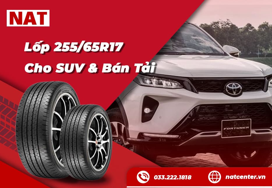 lốp 255/65R17 cho suv & bán tải