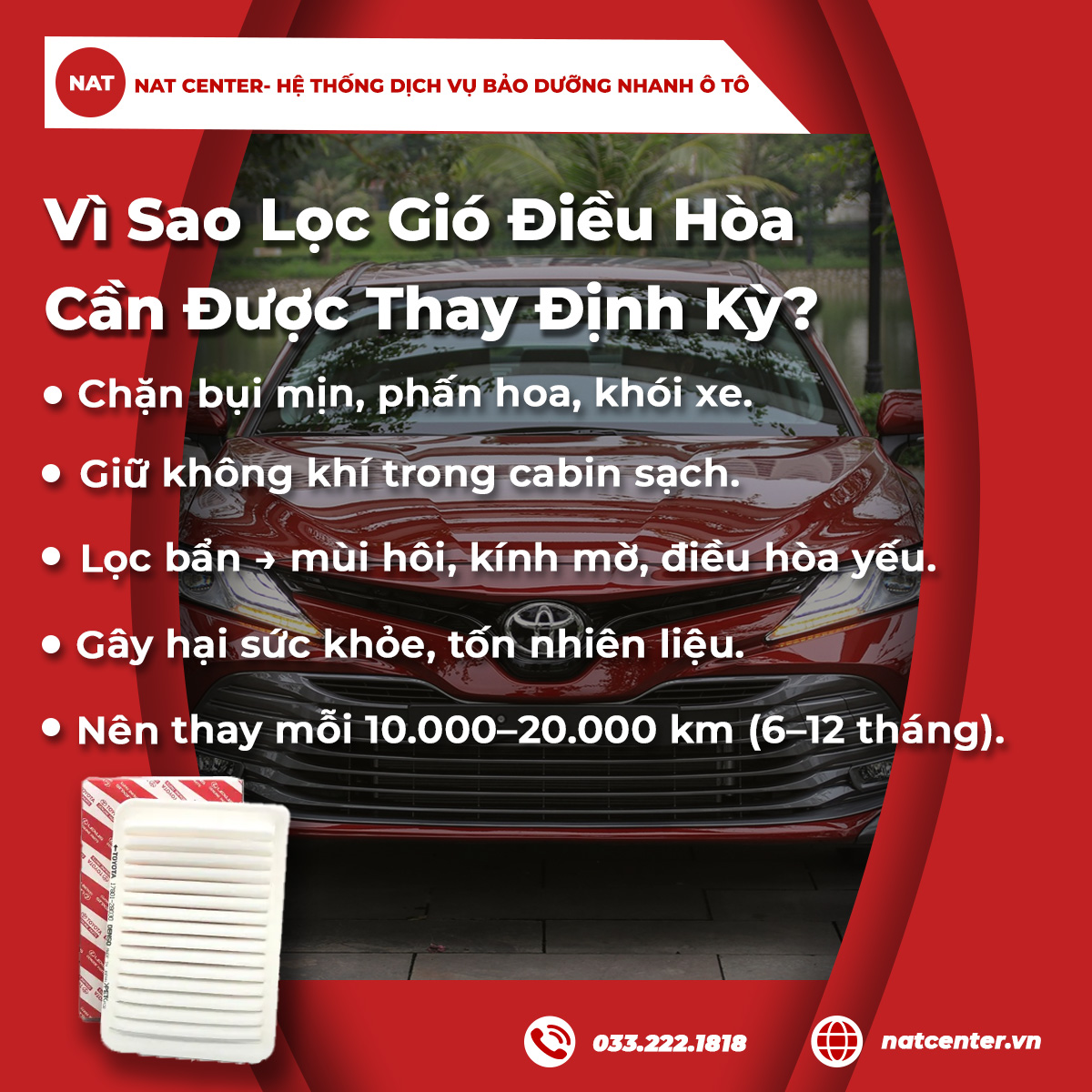 Vì sao lọc gió điều hòa cần được thay định kỳ 