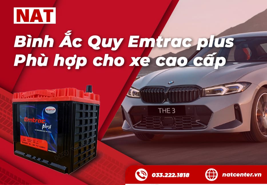 Bình ắc quy Emtrac Plus