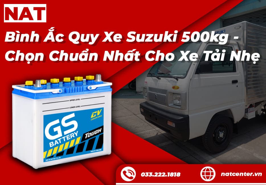 Bình ắc quy xe Suzuki