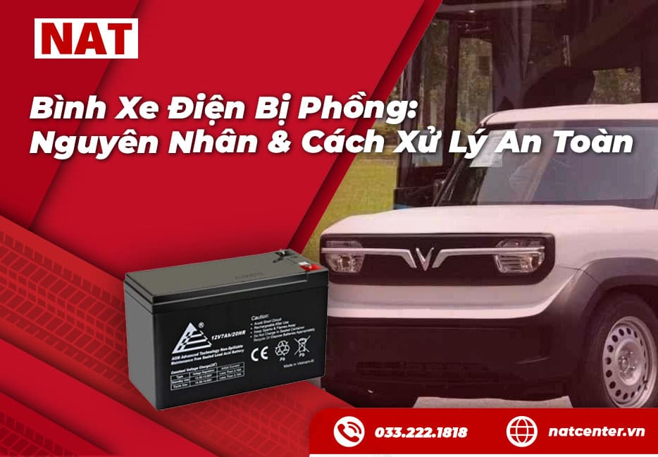 Bình xe điện bị phồng