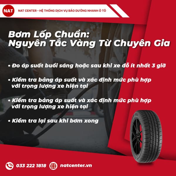 Bơm Lốp Chuẩn: Nguyên Tắc Vàng Từ Chuyên Gia