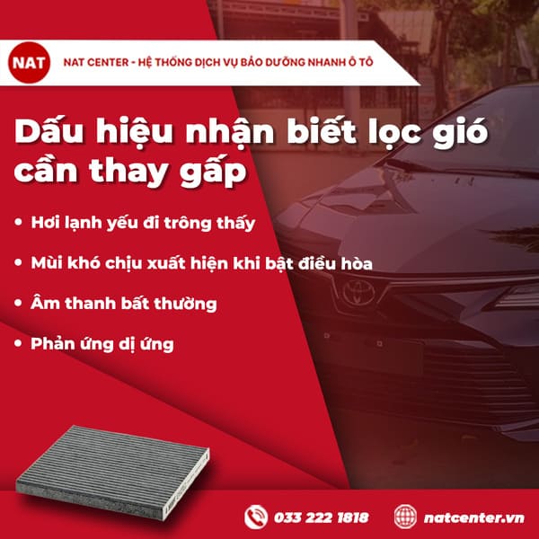 Dấu hiệu nhận biết lọc gió cần thay gấp