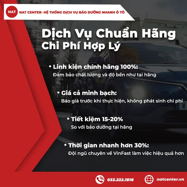 Dịch vụ chuẩn hãng - Chi phí hợp lý 