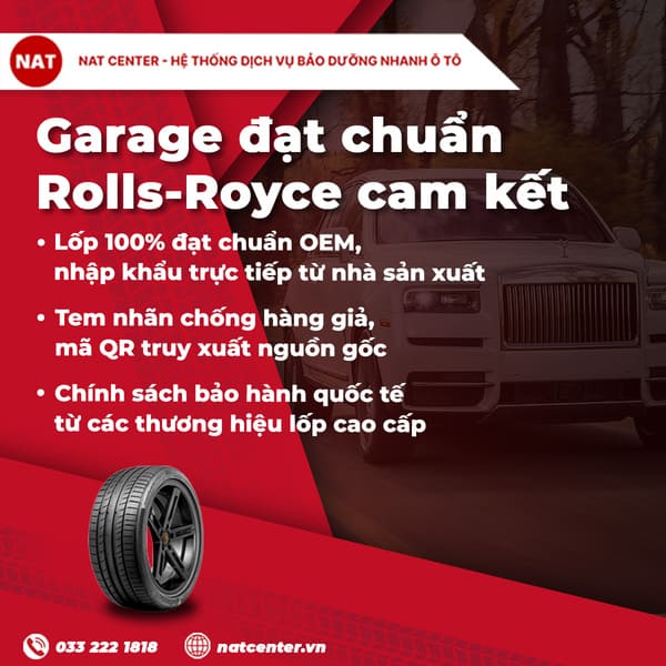 Garage đạt chuẩn Rolls-Royce cam kết