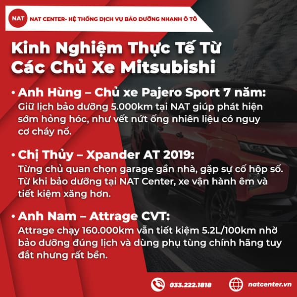 Kinh Nghiệm Thực Tế Từ Các Chủ Xe Mitsubishi