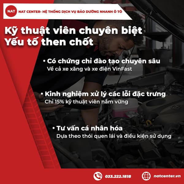 Kỹ thuật viên chuyên biệt - Yếu tố then chốt