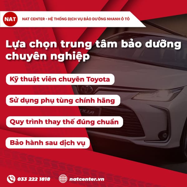 Lựa chọn trung tâm bảo dưỡng chuyên nghiệp