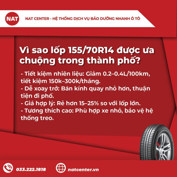lốp 155 70r14