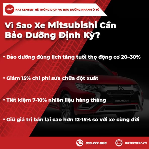 Vì Sao Xe Mitsubishi Cần Bảo Dưỡng Định Kỳ?