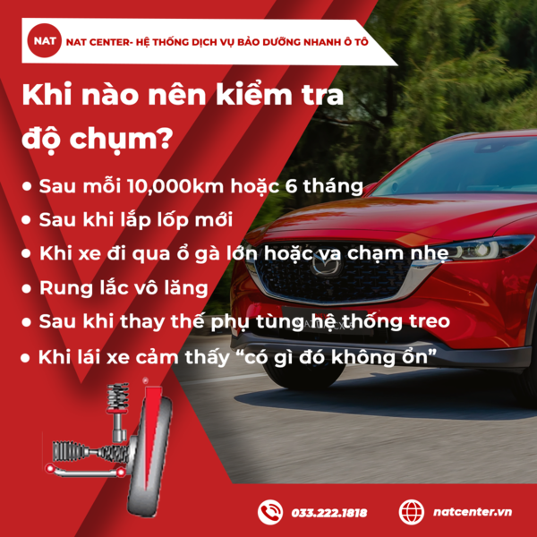 Khi nào nên kiểm tra độ chụm?
