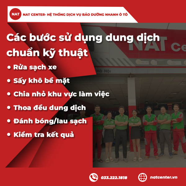 Các bước sử dụng dung dịch chuẩn kỹ thuật