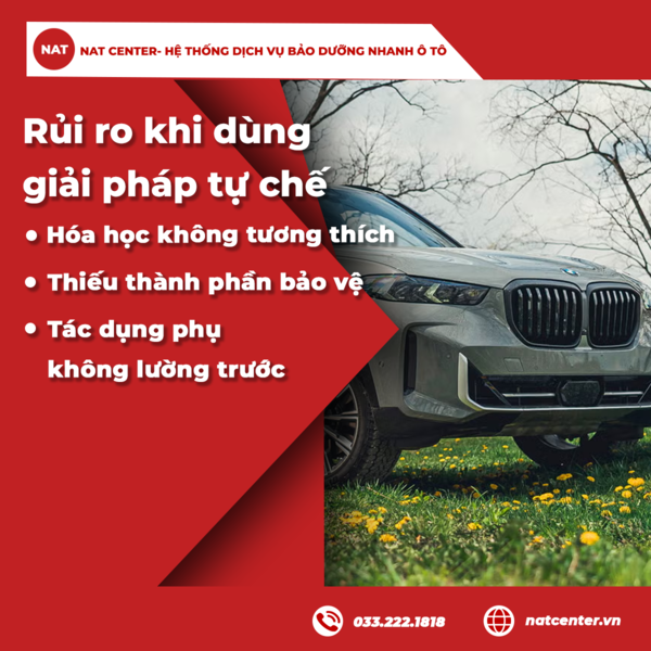 Rủi ro khi dùng giải pháp tự chế