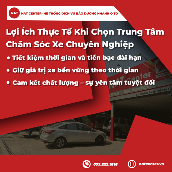 Lợi Ích Thực Tế Khi Chọn Trung Tâm Chăm Sóc Xe Chuyên Nghiệp