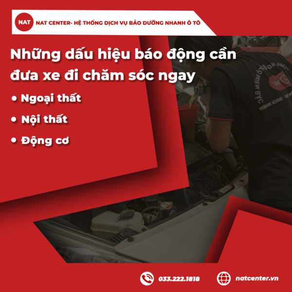 Những dấu hiệu báo động cần đưa xe đi chăm sóc ngay
