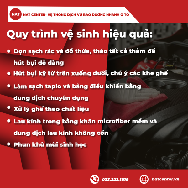 Quy trình vệ sinh hiệu quả