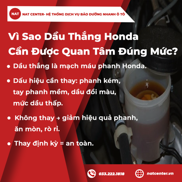 Vì Sao Dầu Thắng Honda Cần Được Quan Tâm Đúng Mức?