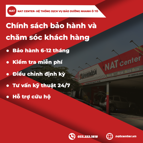 Chính sách bảo hành và chăm sóc khách hàng