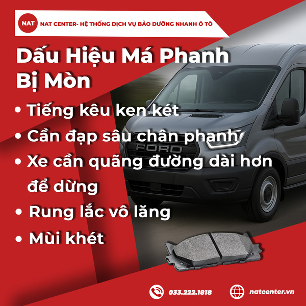 Dấu Hiệu Má Phanh Bị Mòn